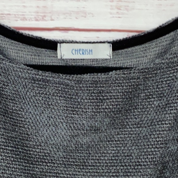 Soft Cherish Grey Side Tie Front Top - Picture 5 of 11